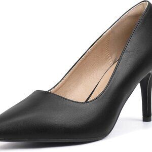 Women's 3 Inch High Heels Pumps Closed Toe Stiletto Dress Shoes Work Bridal
